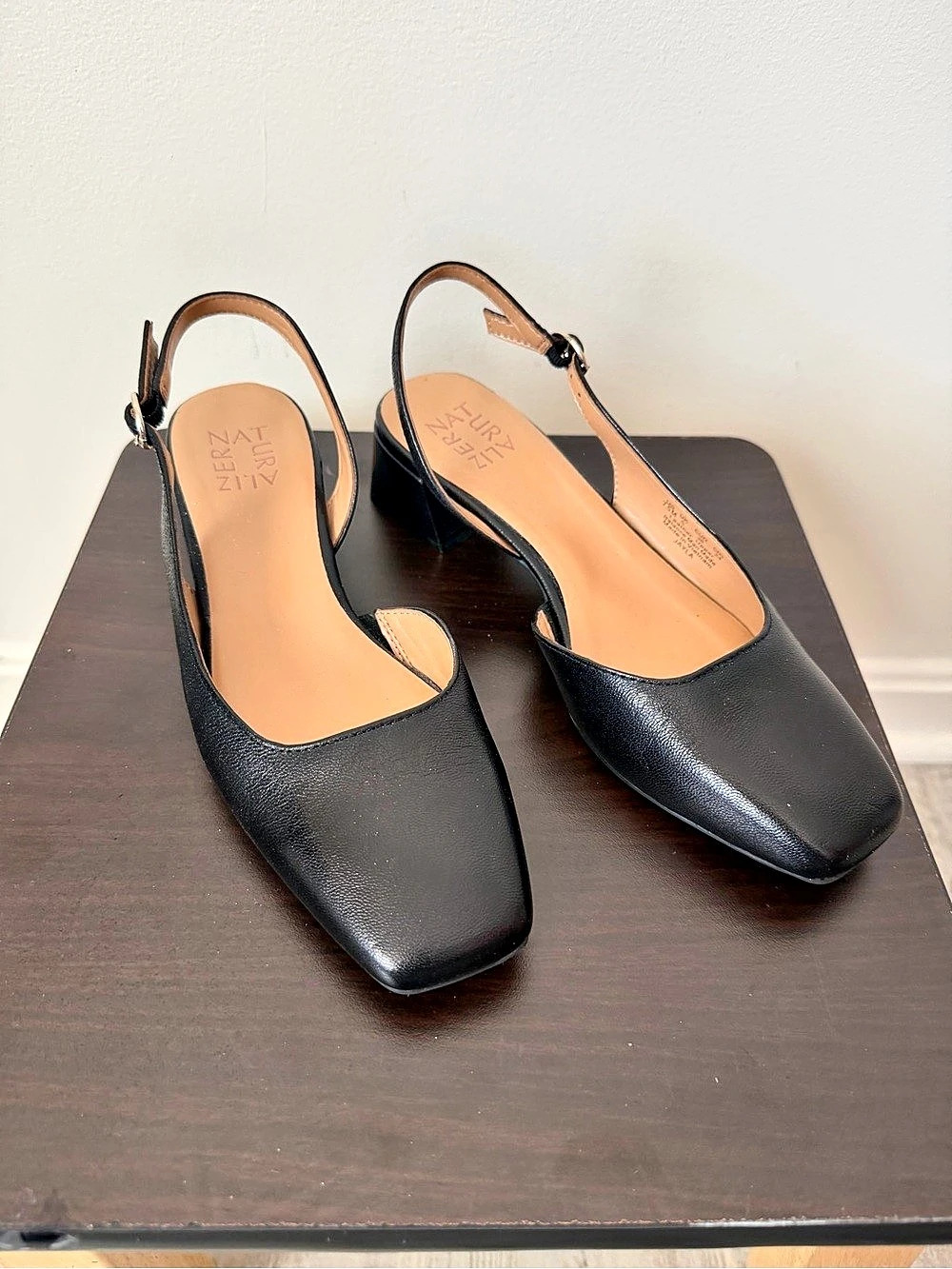 Naturalizer Black Slingback Heels US 7.5 M
